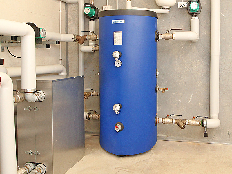 Installed Buffer Tank in Plant Room
