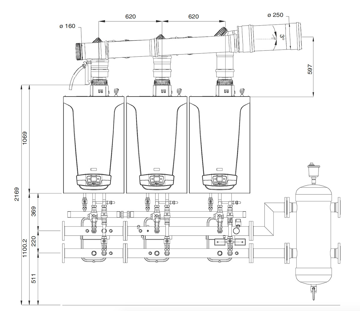 Luna Duo-tec Cascade Boiler Schematic
